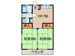 比留間マンションの物件間取画像